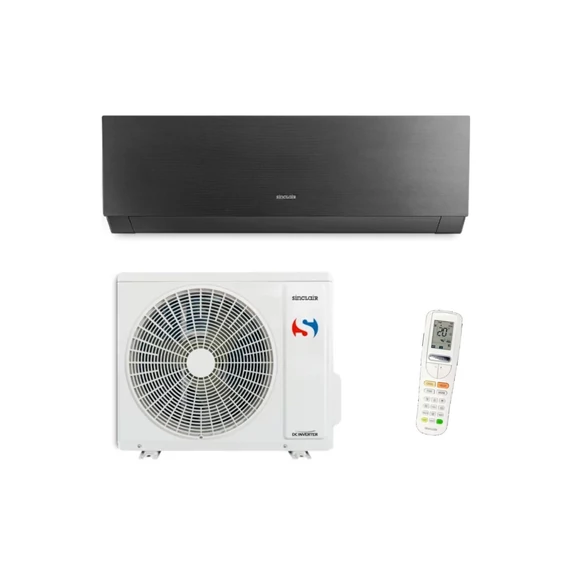 SINCLAIR MARVIN Black Fekete színben 3,5kw klíma szett SIH-12BIMB / SOH-12BIM