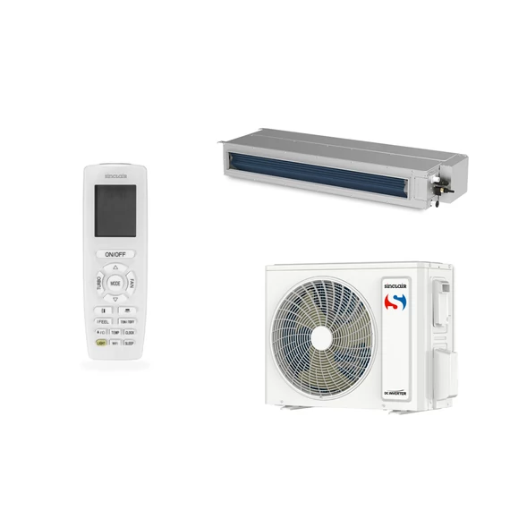 SINCLAIR CSATORNÁS Split Klíma szett 3,5 kW ASD-12BI2/ASGE-12BI2