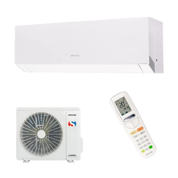 SINCLAIR MARVIN SIH-09BIMW / SOH-09BIM White Fehér színben 2,5kw klíma szett SIH-09BIMW / SOH-09BIM 