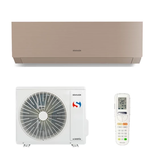SINCLAIR MARVIN Champagne Pezsgő színben 3,5kw klíma szett SIH-12BIMC / SOH-12BIM