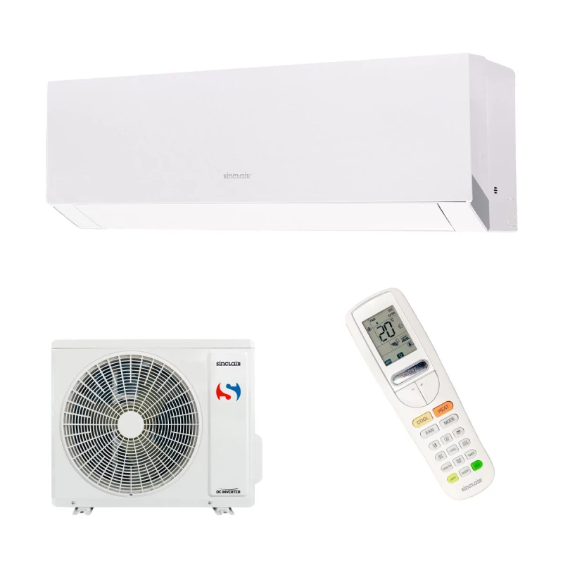 SINCLAIR MARVIN SIH-09BIMW / SOH-09BIM White Fehér színben 2,5kw klíma szett SIH-09BIMW / SOH-09BIM 