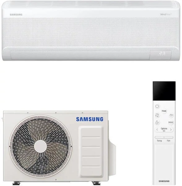 SAMSUNG WindFree™ Comfort S2 oldalfali beltéri egység+ Single kültéri egység 2,5kW